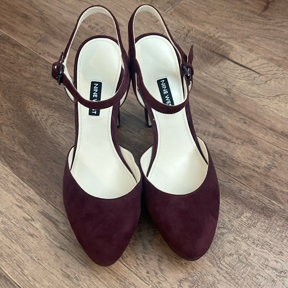 Nine West Oxblood Heels